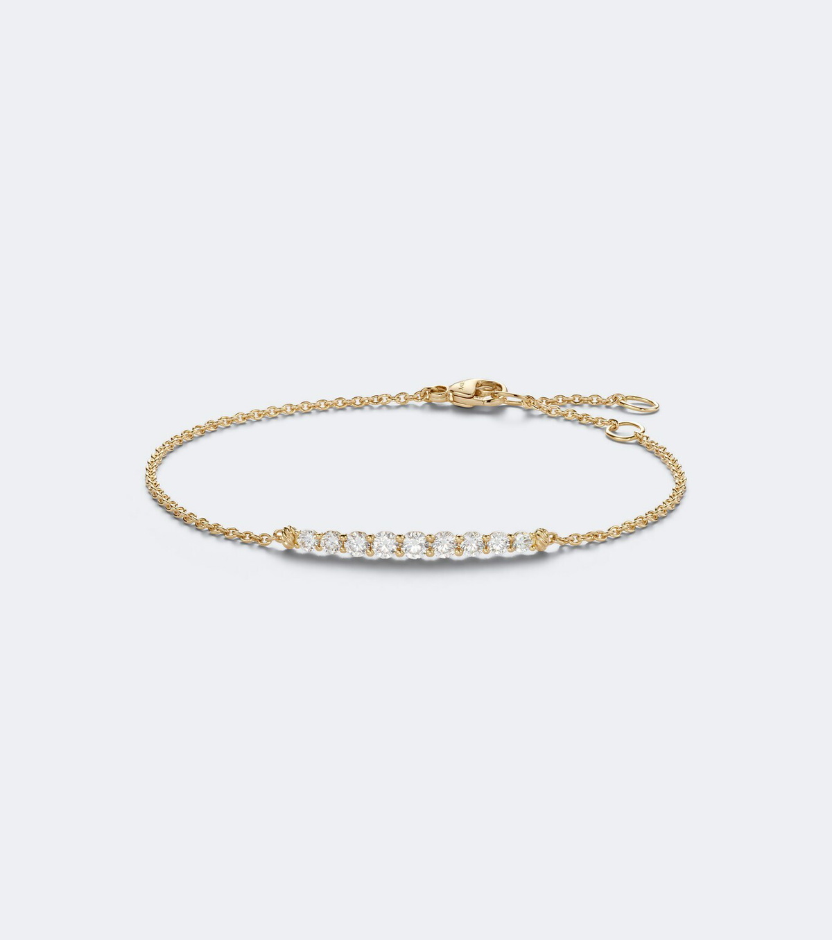 David Yurman Petite Pavé 18kt gold bracelet with diamonds
