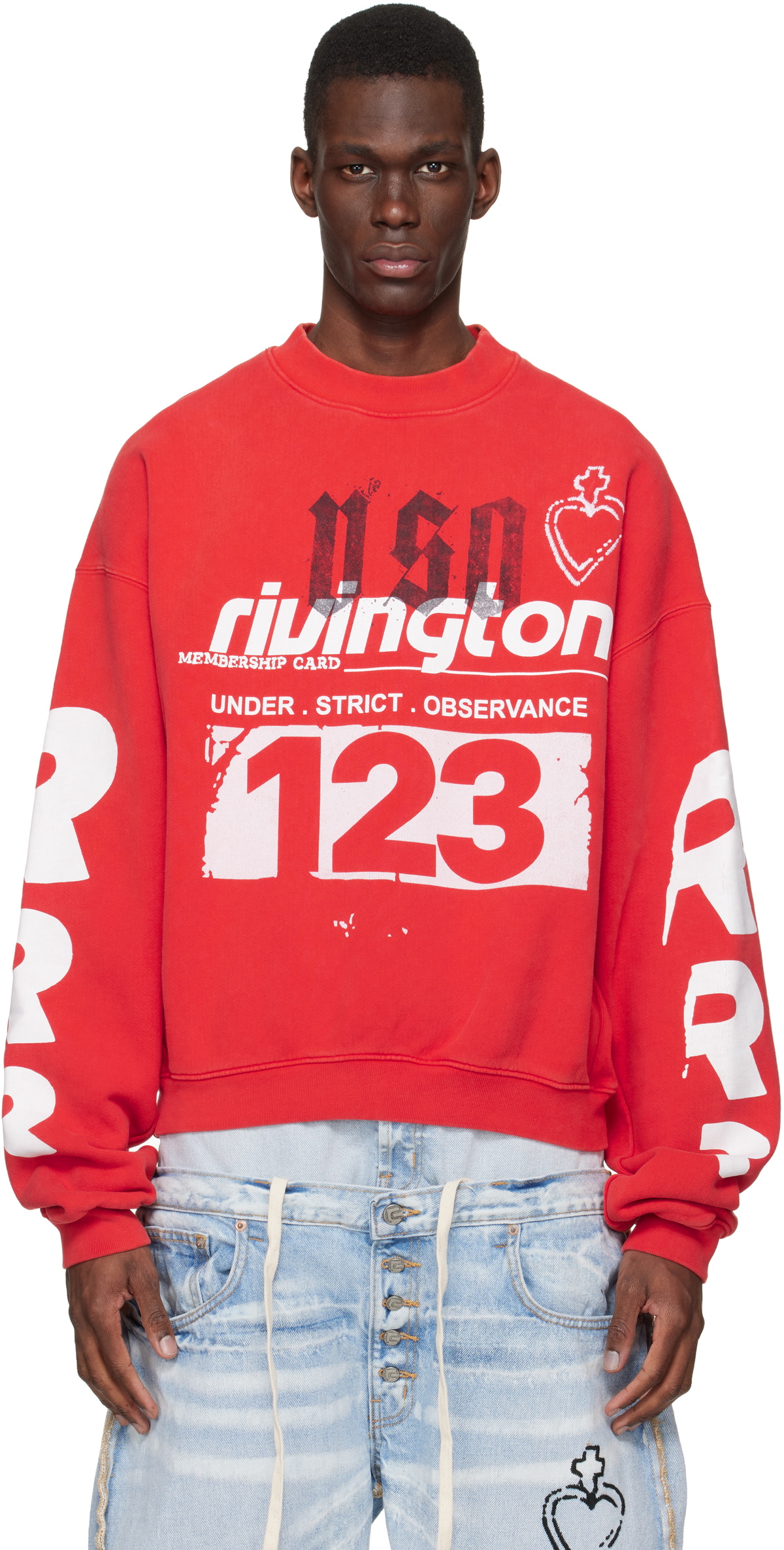Rivington Roi Rebis Red Membership USO Crewneck Sweatshirt