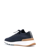 BRUNELLO CUCINELLI - Knitted Lace Up Sneakers