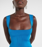 Galvan Atalanta ribbed-knit cocktail dress