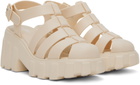 Melissa Beige Megan Heeled Sandals
