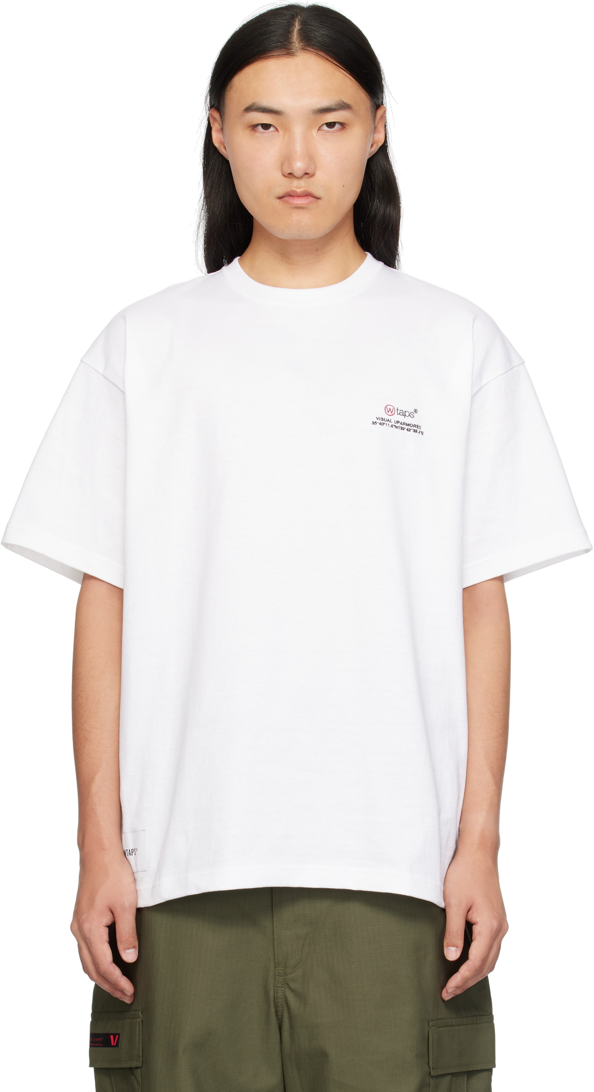 WTAPS Men's Skivvies 3-Pack T-Shirt in White WTAPS