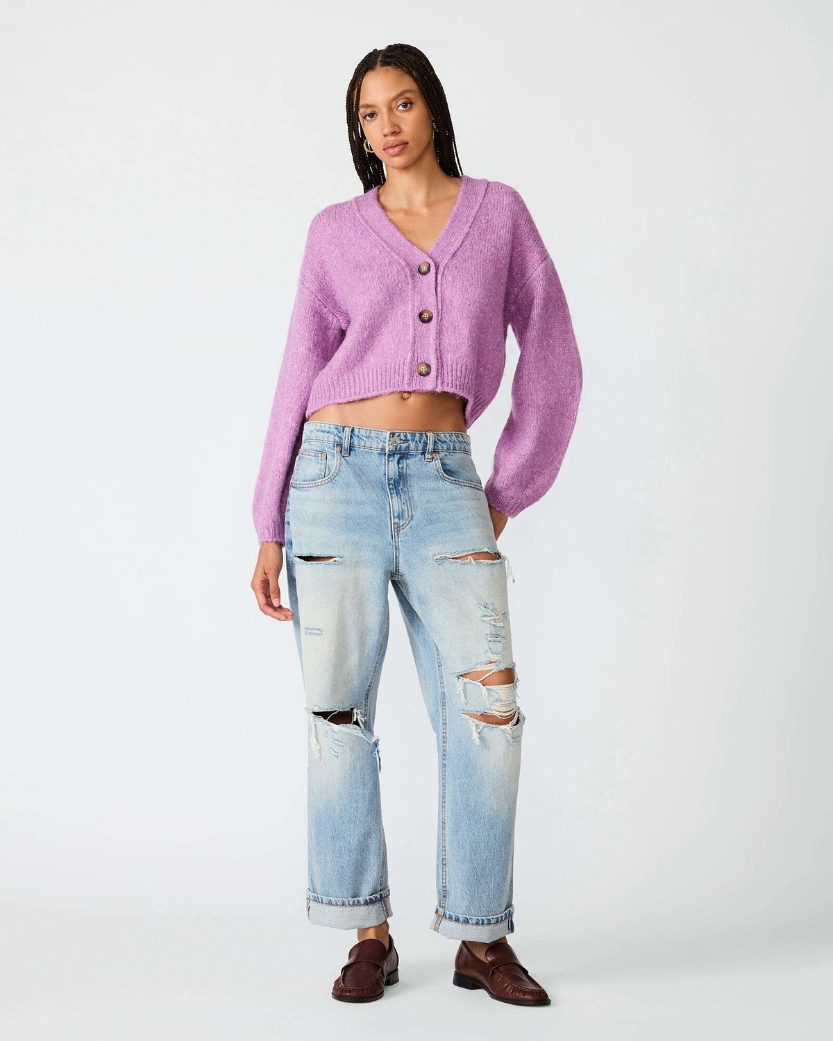 Steve Madden Mica Sweater in Lavender