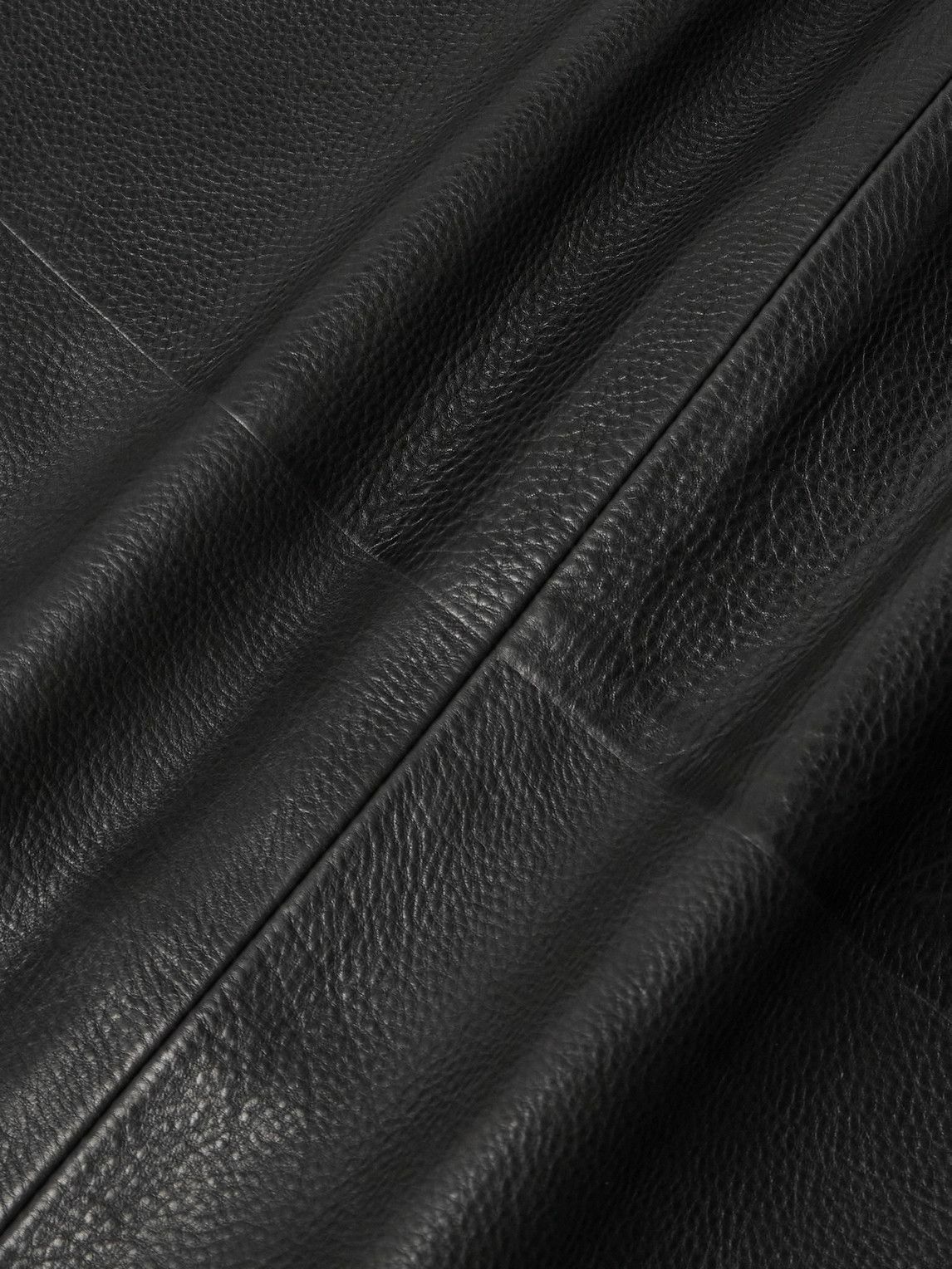 Fear of God - Full-Grain Leather Jacket - Black