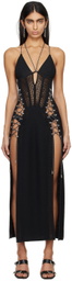 Dion Lee Black Underwire Corset Maxi Dress