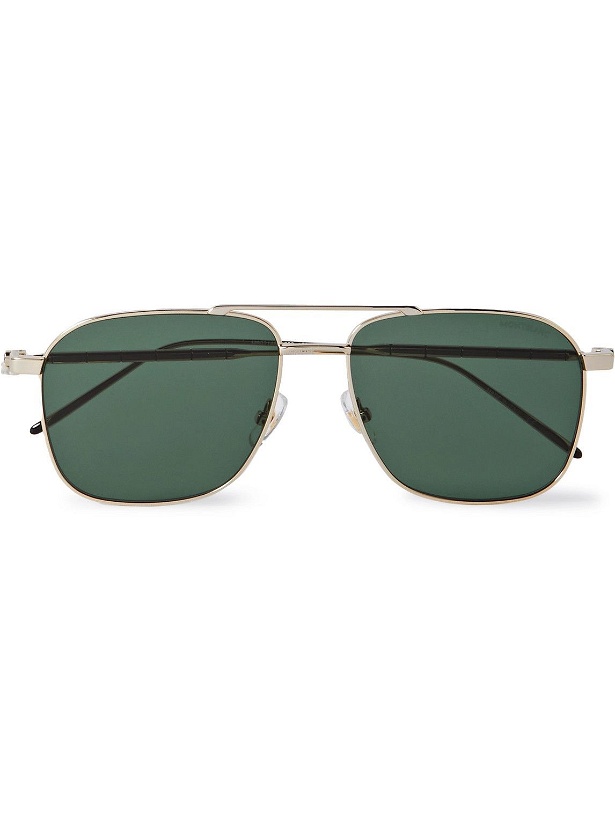 Photo: Montblanc - Aviator-Style Gold-Tone Sunglasses