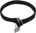 Guidi Black Leather Bracelet