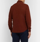 Boglioli - Slim-Fit Button-Down Collar Cotton-Corduroy Shirt - Red