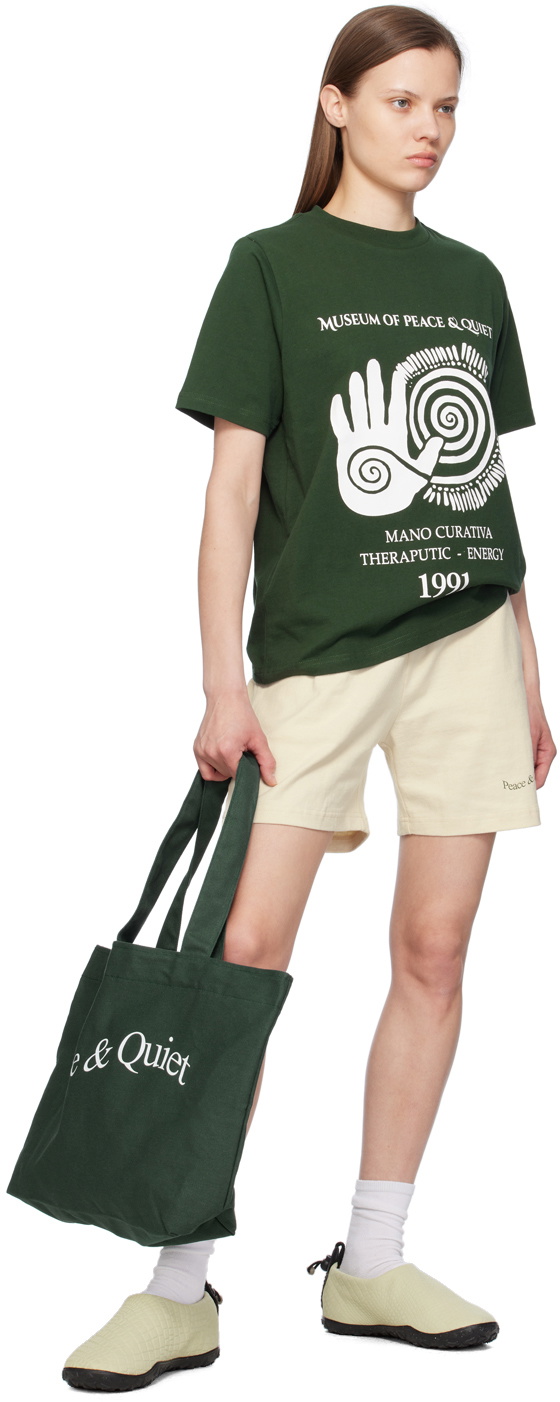 Museum of Peace & Quiet Green 'Mano Curativa' T-Shirt