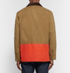 rag & bone - Colour-Block Suede-Trimmed Waxed-Cotton Chore Jacket - Tan