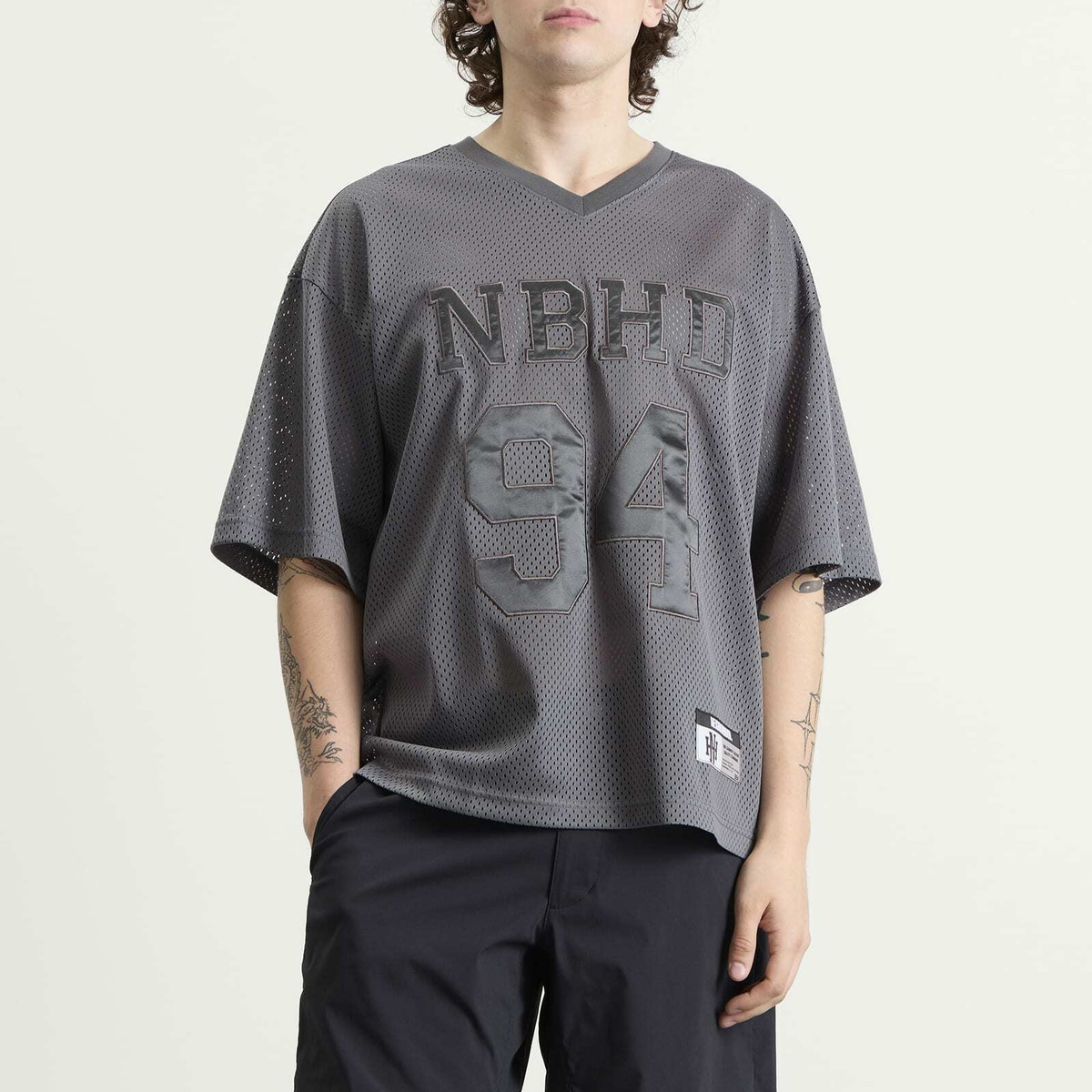 Neighborhood Men's Mesh Hockey Shirt in Gray