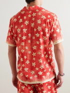 Orlebar Brown - Maitan Budding Life Camp-Collar Floral-Print Canvas Shirt - Red
