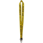Off-White Yellow Industrial Necklace Keychain