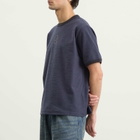 Brain Dead Men's Slubby Ringer T-Shirt in Navy