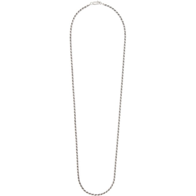Photo: Bottega Veneta Silver Curb Chain Necklace