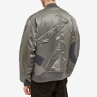 Undercoverism Men's Panelled MA-1 Jacket in Khaki Grey