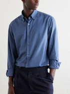 Brioni - Cotton-Poplin Shirt - Blue