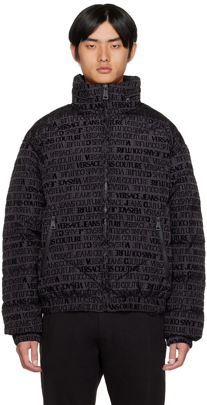 Photo: Versace Jeans Couture Black Down Bomber Jacket