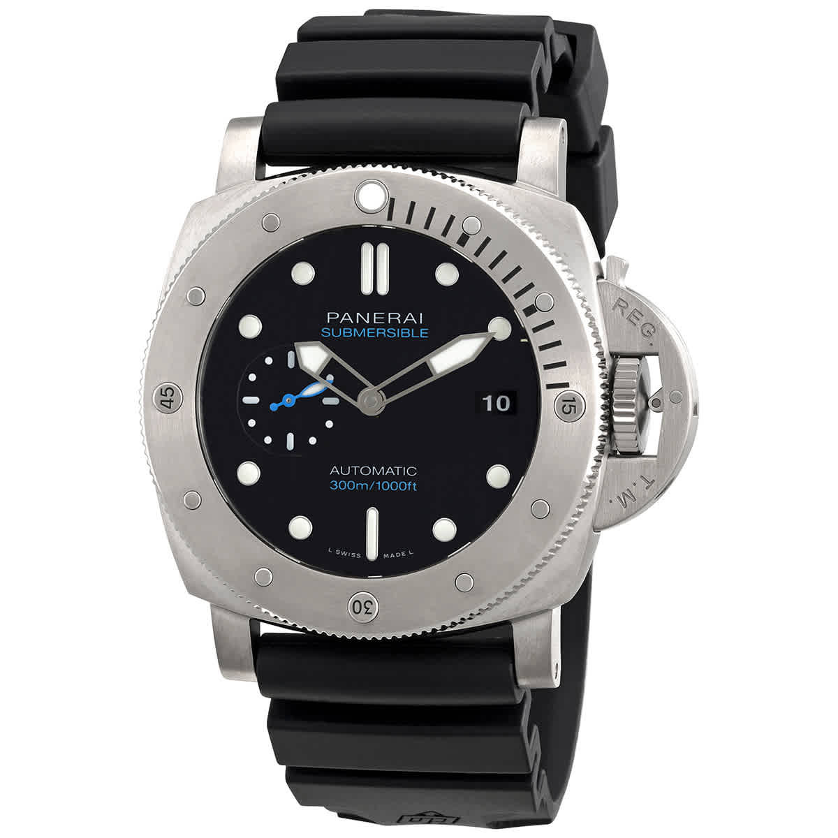 Panerai Submersible 47mm Automatic Black Dial Mens Watch PAM02305