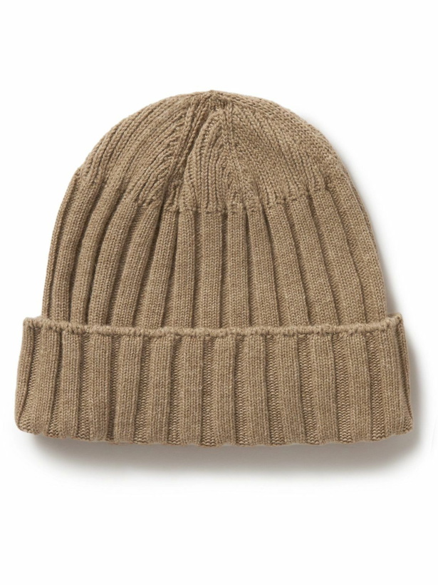Photo: Anonymous ism - Ribbed Cashmere-Blend Beanie