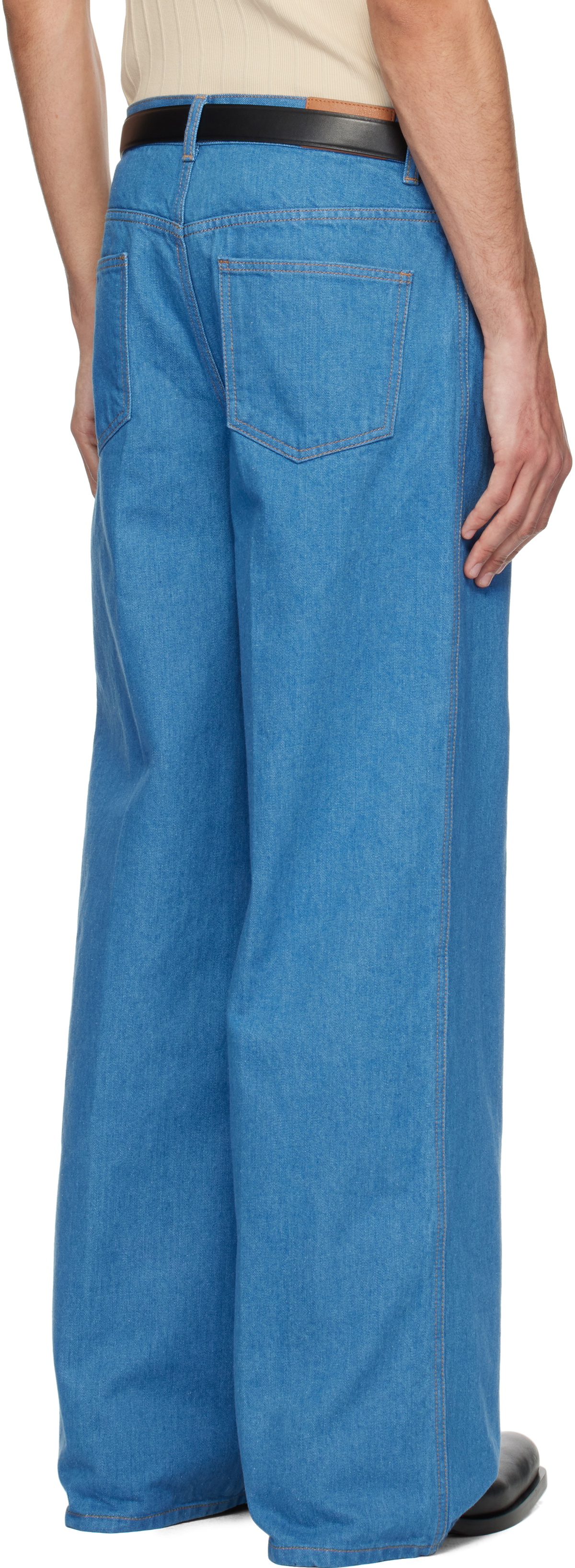 RECTO Blue Flared Fit Jeans