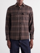 Burberry - Checked Wool-Twill Flannel Shirt - Brown