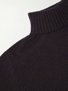 De Petrillo - Wool and Cashmere-Blend Rollneck Sweater - Burgundy