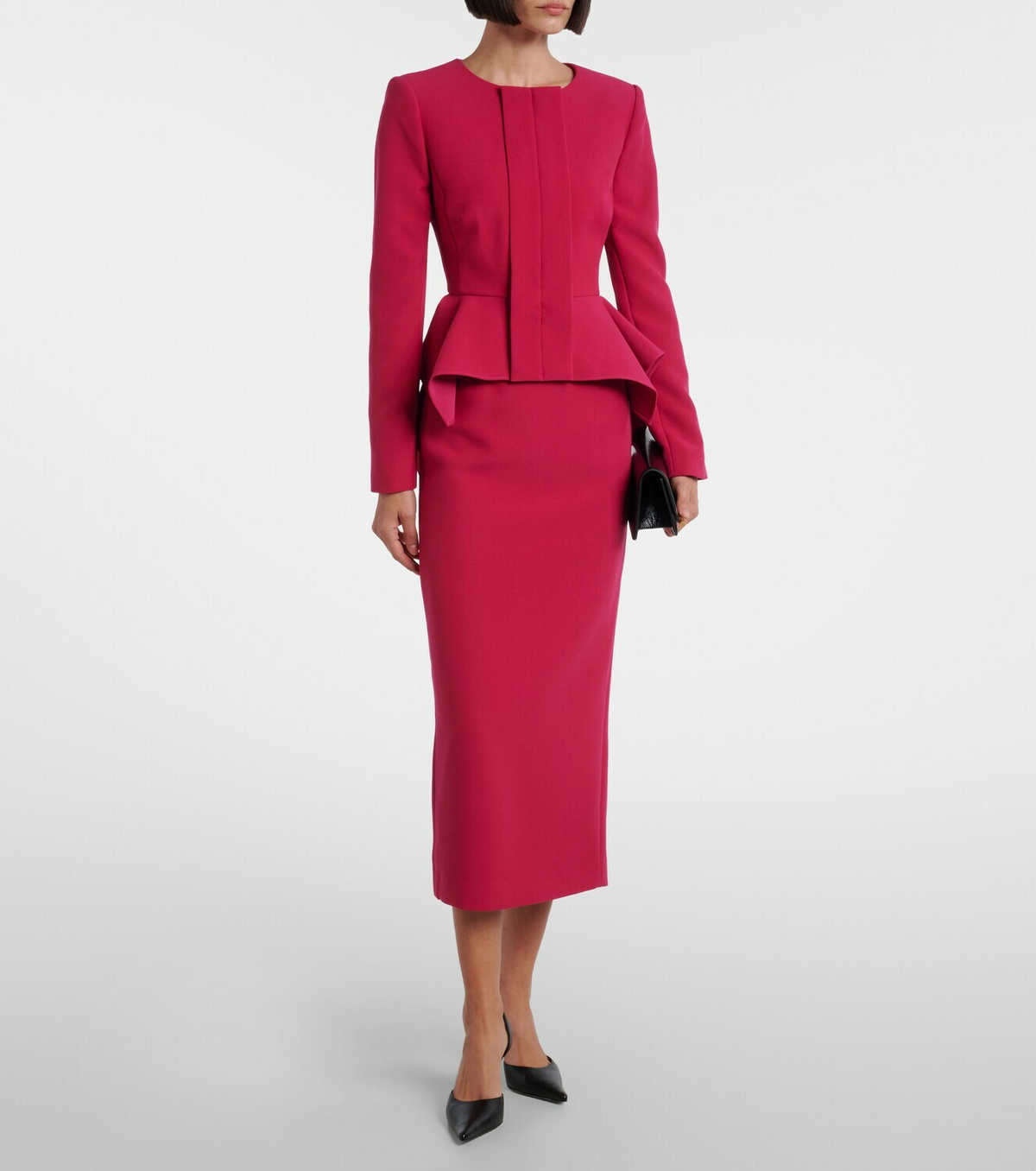 Roland Mouret Peplum crêpe jacket