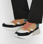 Alexander McQueen - Exaggerated-Sole Suede and Mesh Sneakers - Men - Multi