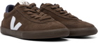 VEJA Brown Volley Suede Sneakers
