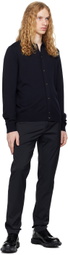 Theory Navy Collar Cardigan