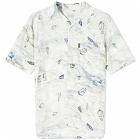 Aries Flints Hawaiian Shirt in White