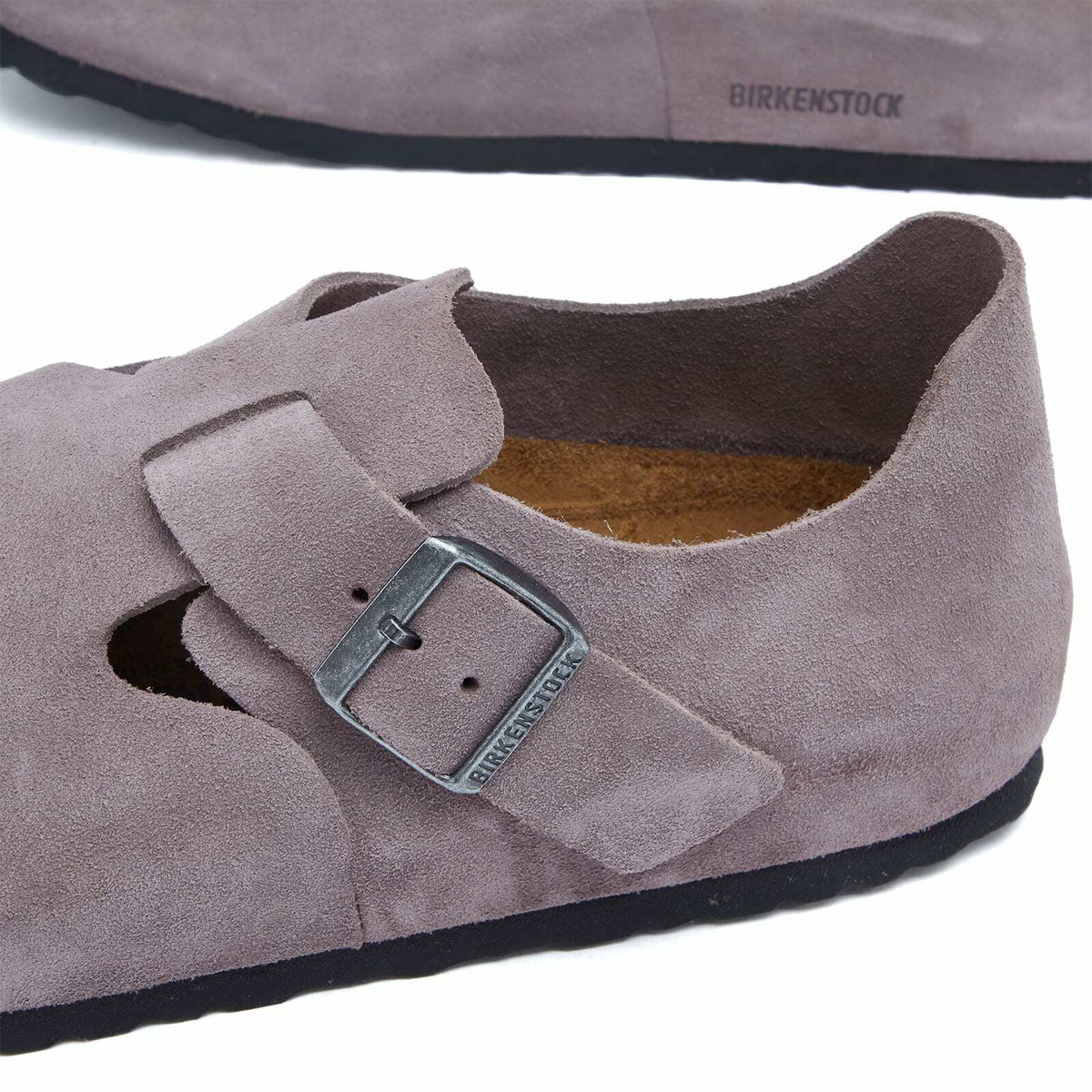 Birkenstock Men's London in Faded Purple Suede Birkenstock