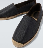 Brunello Cucinelli Suede-trimmed espadrilles