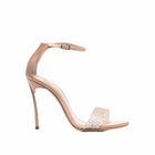 Casadei 100mm Blade Twenties Satin Sandals