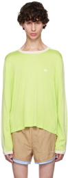 Wales Bonner Green adidas Originals Edition Embroidered Logo Long Sleeve T-Shirt