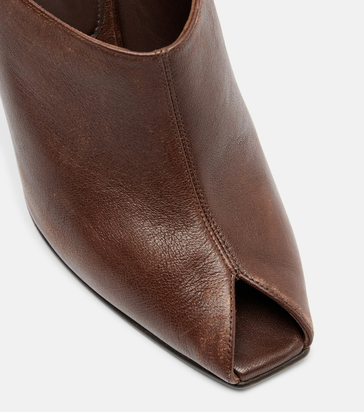 McQueen Leather mules