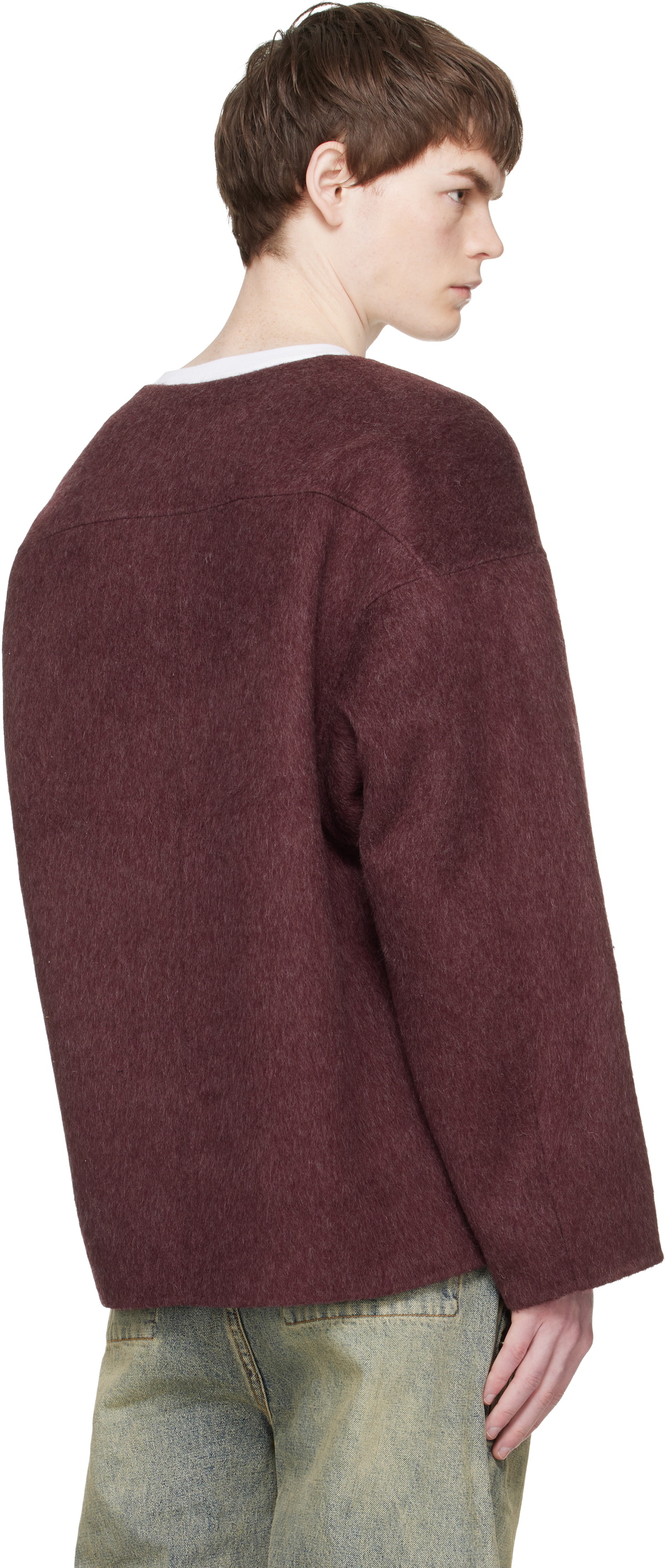 Entire Studios Burgundy Jool Jacket