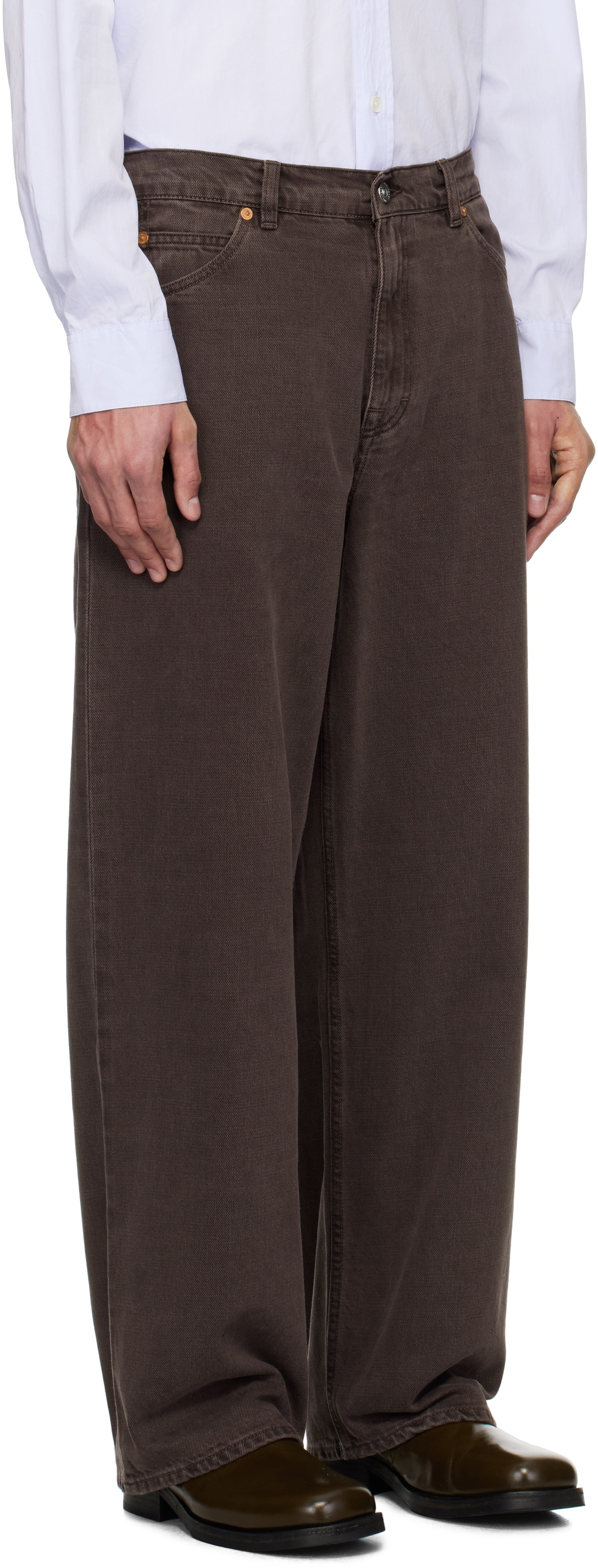 OUR LEGACY Brown Vast Cut Jeans Our Legacy