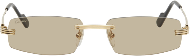 Photo: Cartier Gold 'Première de Cartier' Sunglasses
