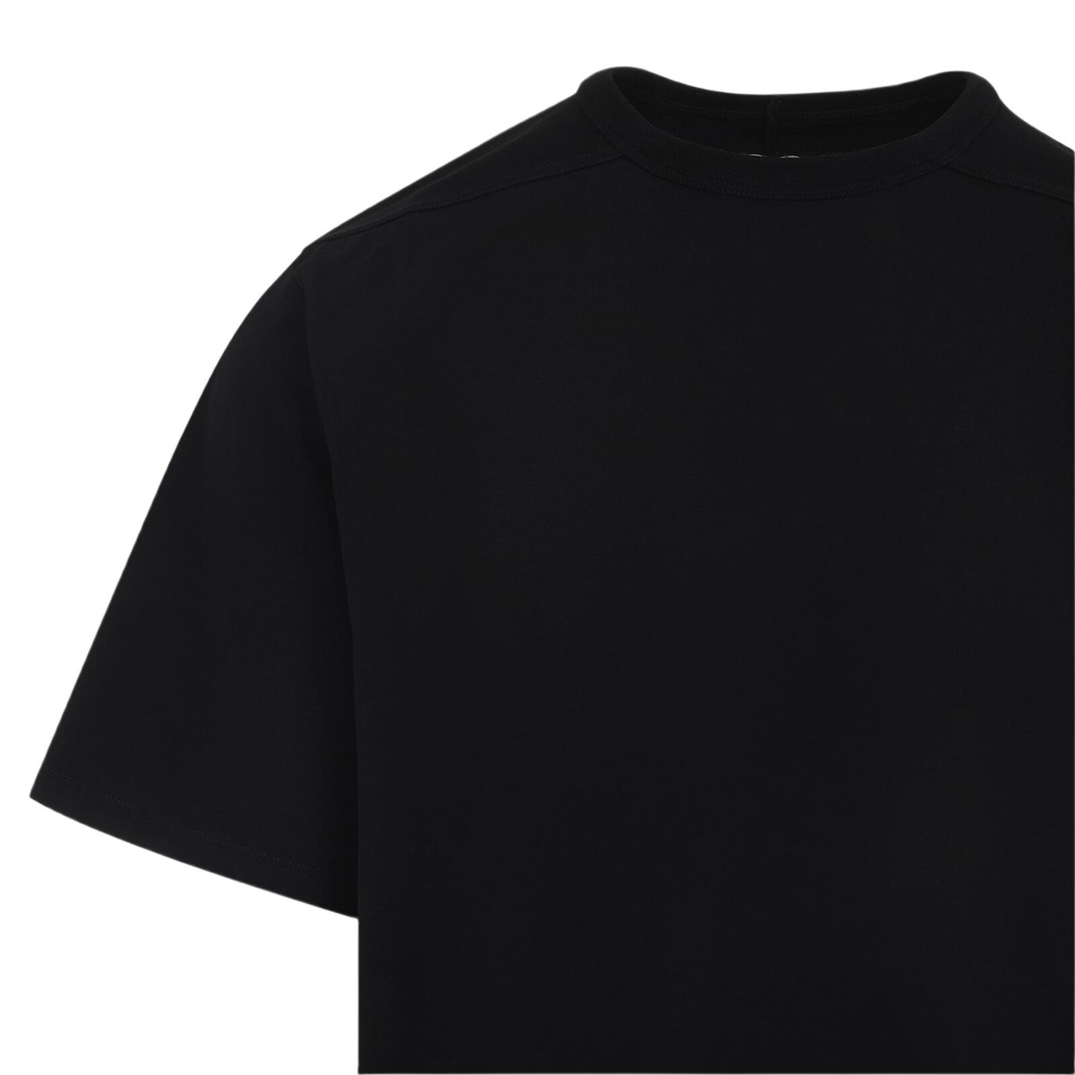 Rick Owens Men 'Brad' Green Crewneck T-Shirt With Rear Stitching In Cotton Man