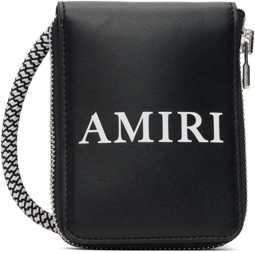 AMIRI Black Zip Around Bag Amiri