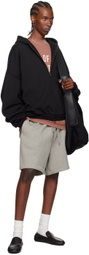Fear of God ESSENTIALS Black Full-Zip Hoodie