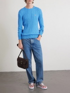 Valentino Garavani - Antibes Full-Grain Leather-Trimmed Suede Messenger Bag