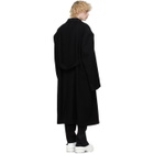 Maison Margiela Black Felt Oversized Coat