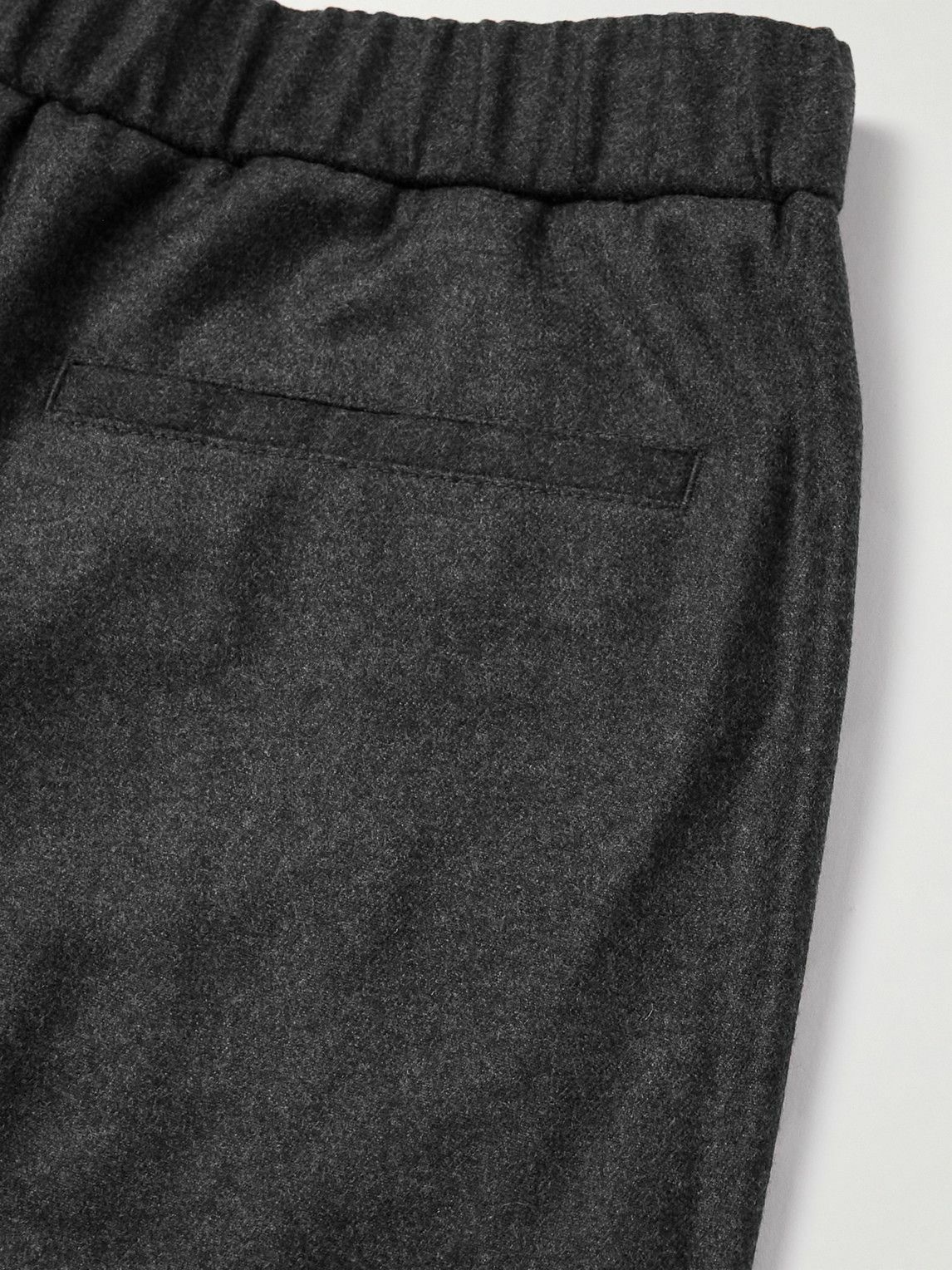 Loro Piana - Slim-Fit Virgin Wool and Cashmere-Blend Trousers - Black ...