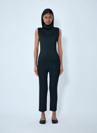 Pleats Please Issey Miyake Pleated High-Neck Sleeveless Top