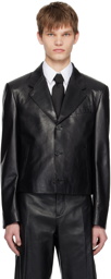 Ferragamo Black Notched Blazer