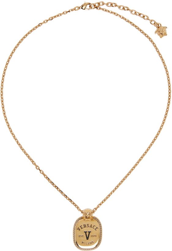 Photo: Versace Gold Varsity Necklace