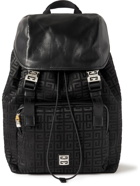 Givenchy - Logo-Embellished Leather-Trimmed Logo-Jacquard Backpack